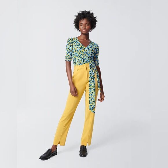 DVF DIANE VON FURSTENBERG Wilder Syllo crepe tapered pants - Picture 10 of 11